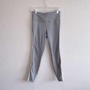 Athleta leggings with white mesh